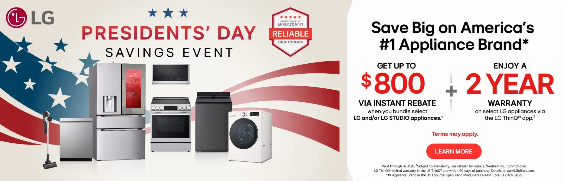 President's Day Sale LG
